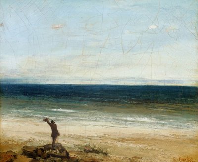 The Seashore at Palavas by Gustave Courbet